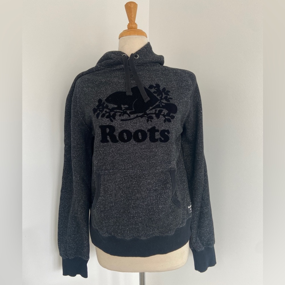 Plain dark black and grey roots hoodie size medium